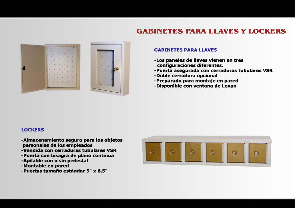 GABINETES Y LOCKERS
